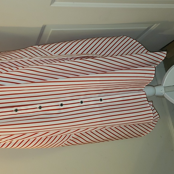 Karl Lagerfeld stripe midi dress Candycane Size 12 - Picture 4 of 9